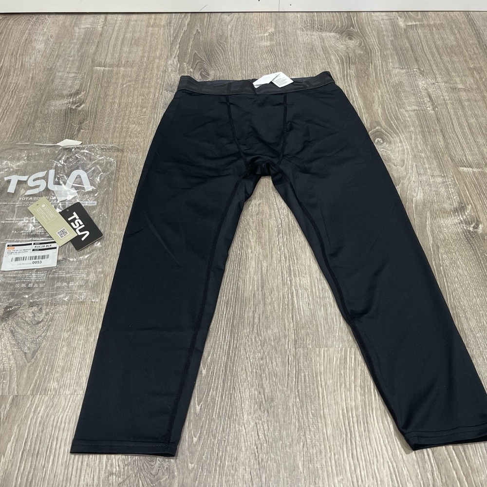 TSLA Tesla Youth Large Athletic pants Sports Gear Black J17